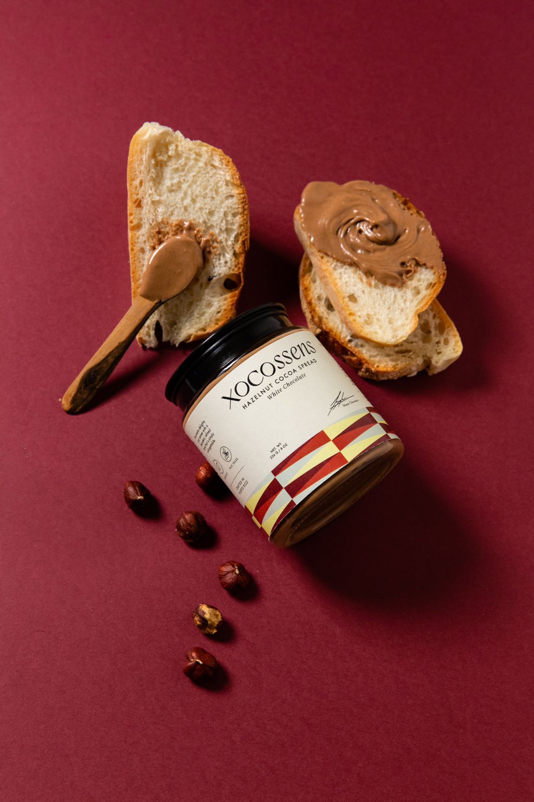 XOCOSSENS Crispy Hazelnut Cocoa Spread - White Chocolate